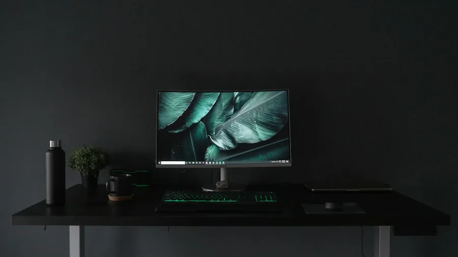 OLED monitor computer desk display