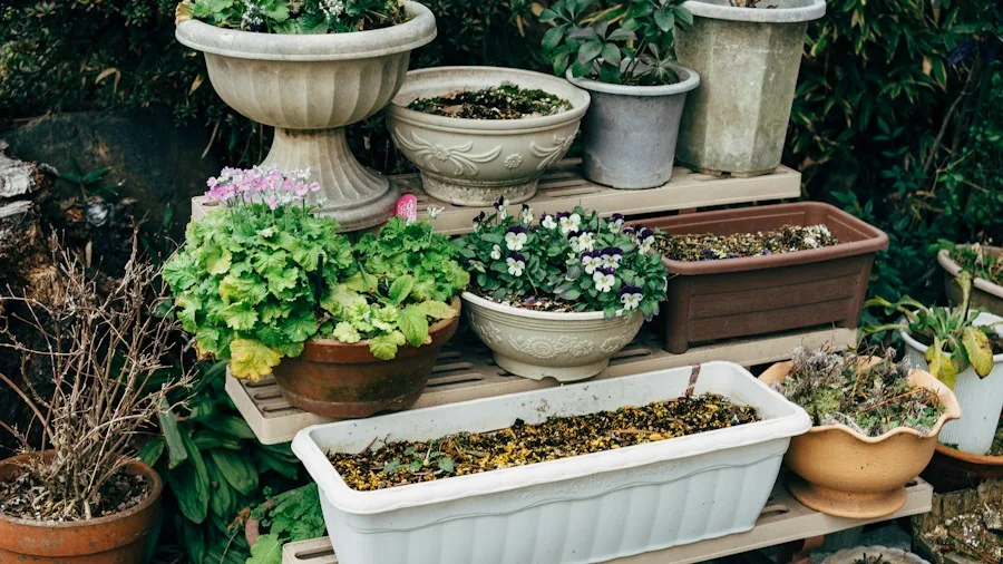 7 Tips to Design a Container Garden That Actually Works 2 organized garden containers different heights levels