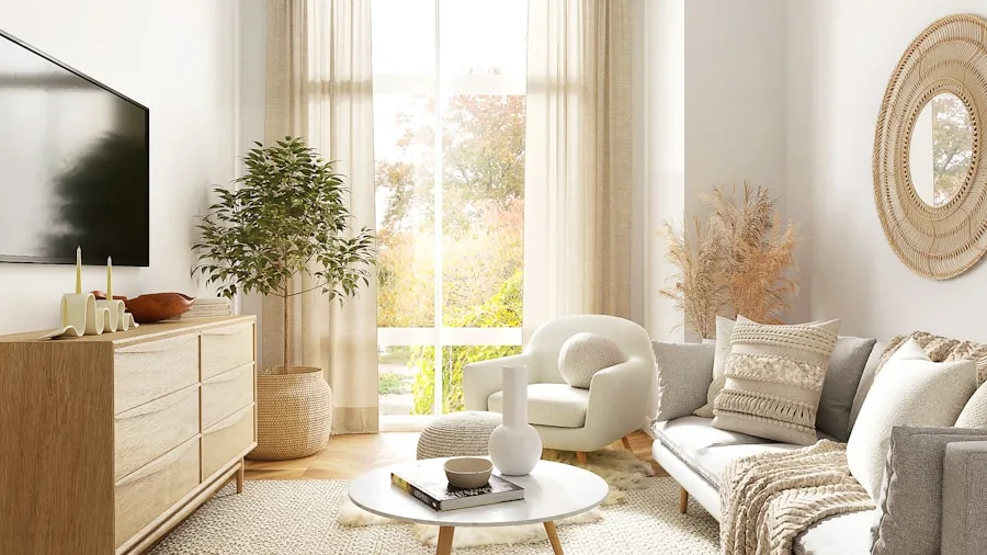 The 11 Best Sleeper Sofas 4 Organized living room with storage solutions and blankets neatly arranged on furniture