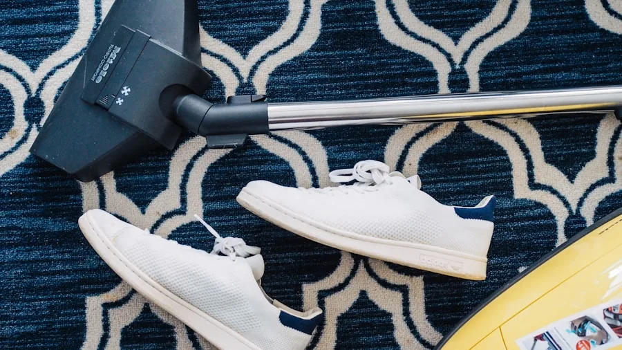 Cut Your Vacuuming Time in Half with This Efficient Five Minute Technique 2 parallel vacuuming lines clean carpet