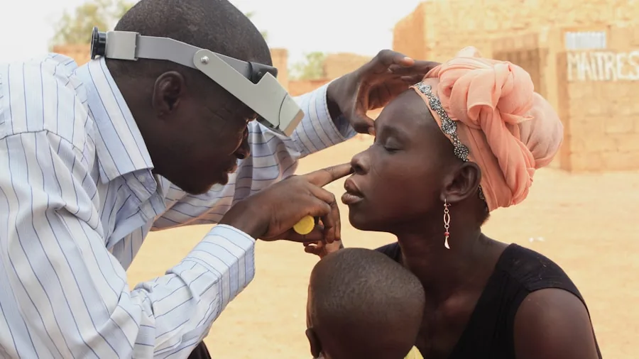 Parent checking child's health and temperature during illness at home
