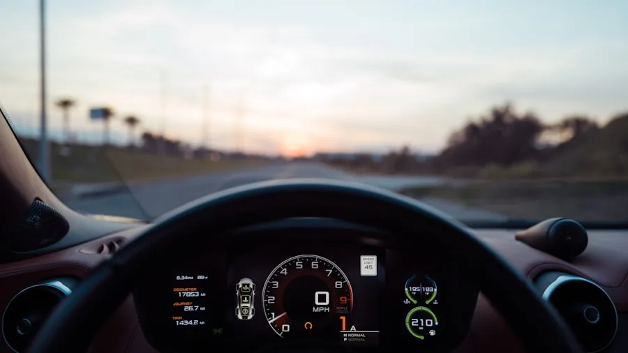 The %product_count% Best Car Chargers 4 Person charging smartphone in car dashboard while driving, showing practical in-vehicle charging setup
