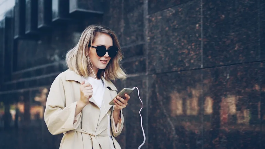 Person charging their smartphone outdoors while on the go, demonstrating fast charging convenience