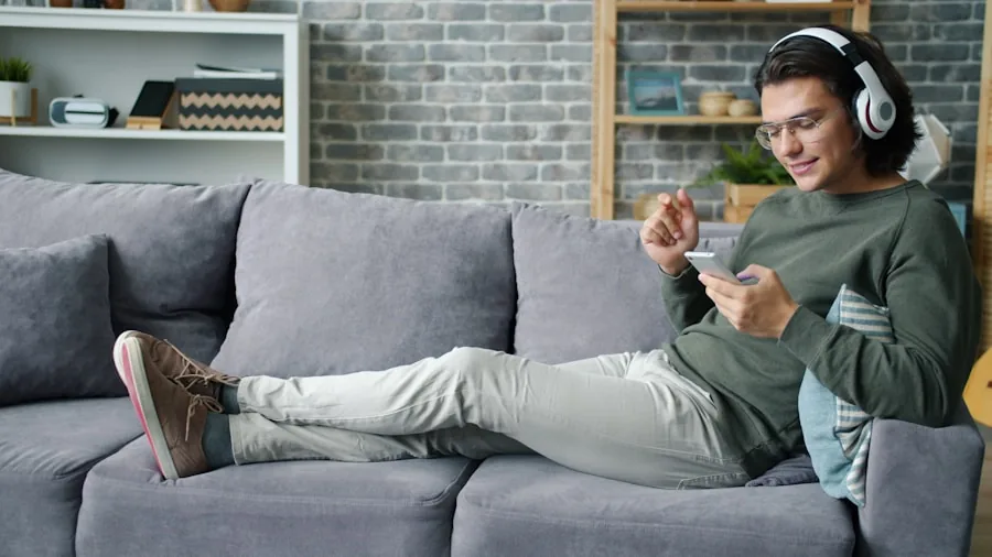 The %product_count% Best Samsung TVs 3 Person enjoying streaming content on television in comfortable living room setting