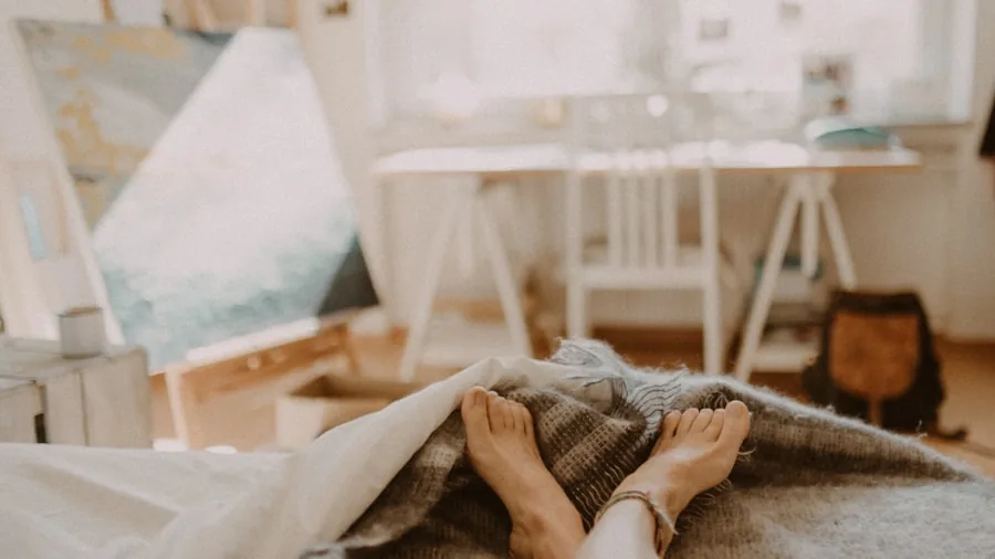 The %product_count% Best Sauna Blankets 2 Person experiencing relaxation and wellness recovery in a comfortable home environment