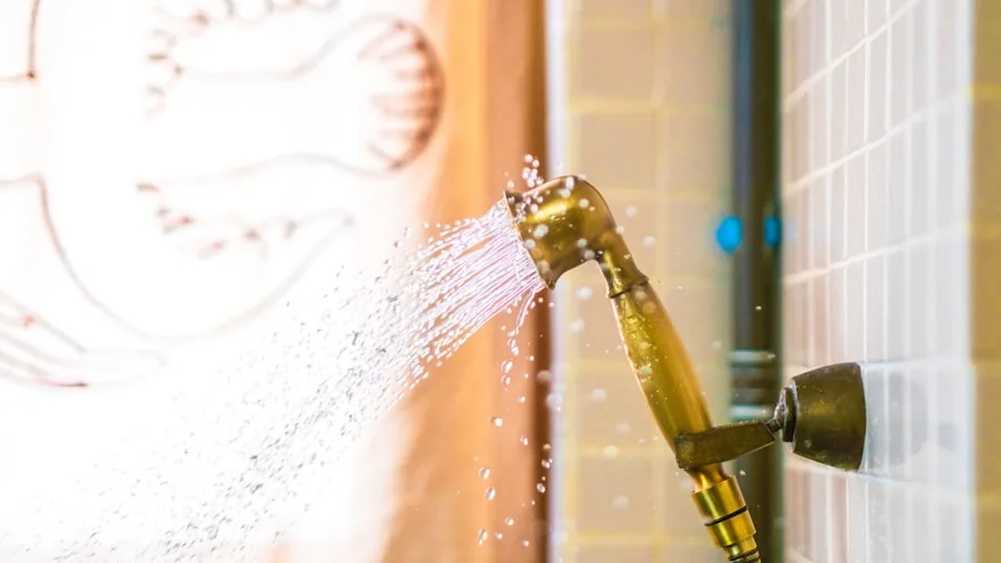 The 13 Best Shower Heads 5 Person in shower adjusting water spray mode and temperature for comfort