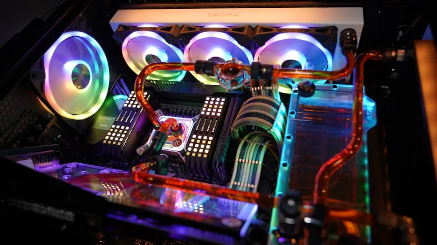 The %product_count% Best GPUs for Gaming 5 Person installing graphics card into desktop computer case showing internal hardware setup