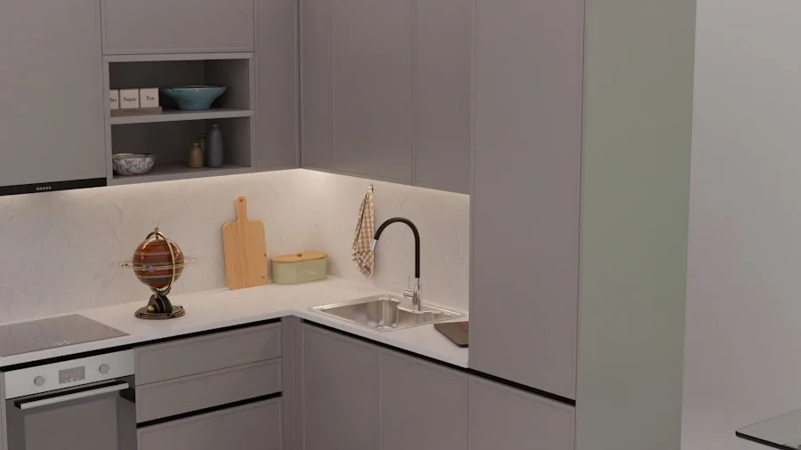 The %product_count% Best Refrigerators 2 Person measuring kitchen dimensions with tape measure for appliance installation planning