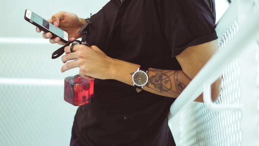 Person measuring their smartphone with a ruler to check device dimensions before purchase