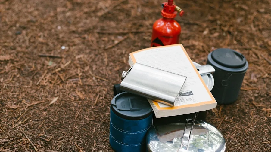The %product_count% Best Portable Generators 3 Person organizing emergency supplies and fuel containers during storm preparation at home