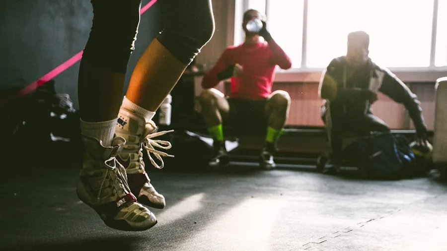 The %product_count% Best Cross Training Shoes 4 Person performing dynamic cross training exercises focusing on speed and agility movements