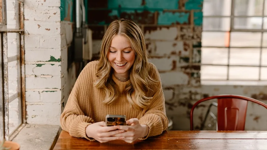Person reviewing smartphone options while shopping, comparing devices and prices for best value