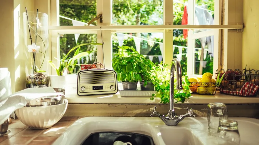 The %product_count% Best Personal Blenders 4 Person rinsing blender parts under running water at kitchen sink during daily cleanup routine