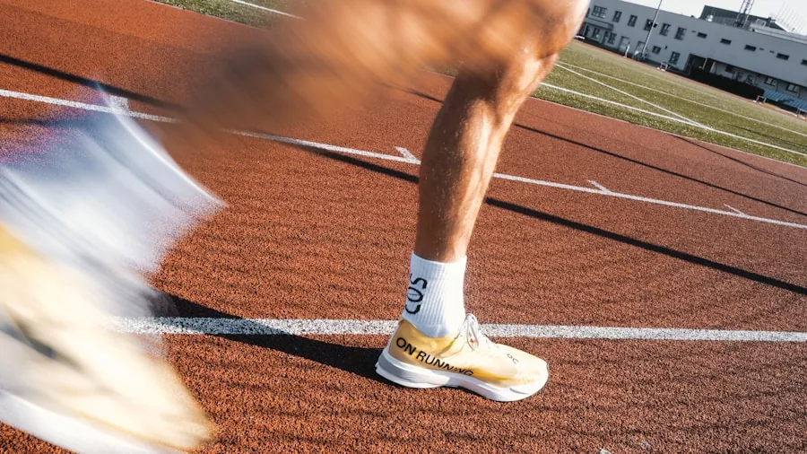 Person testing various workout shoes during training session, selecting proper footwear for fitness