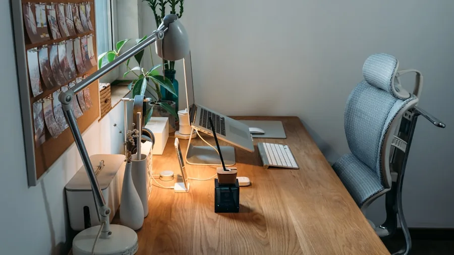 The %product_count% Best Monitors 4 Person working at adjustable desk with proper monitor positioning and ergonomic setup