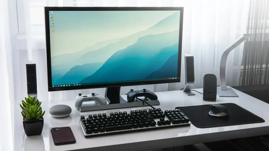 portable workspace keyboard mouse setup