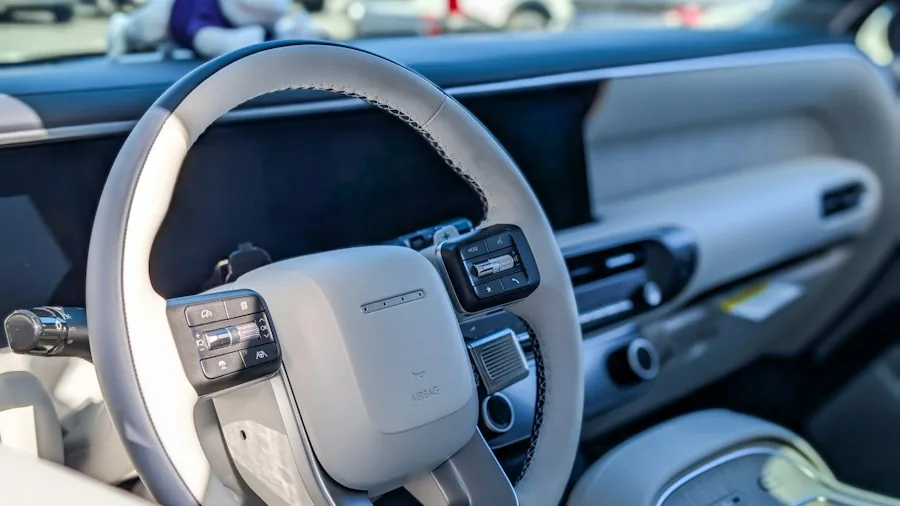 premium car dashboard interior