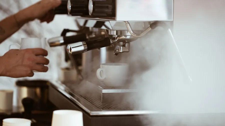 La Marzocco Launches Sistema Fleet Monitoring Platform: What Espresso Shop Owners Should Know 2 professional barista working espresso machine