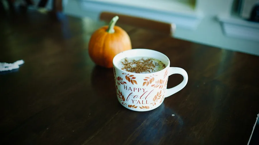 Pumpkin Pie Latte Syrup Takes Over Coffee and Breakfast Tables This Fall 2 pumpkin spice latte cup