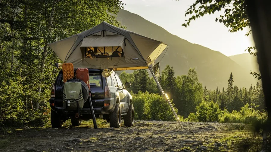 rooftop tent camping adventure