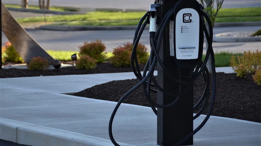 single seat EV charging station
