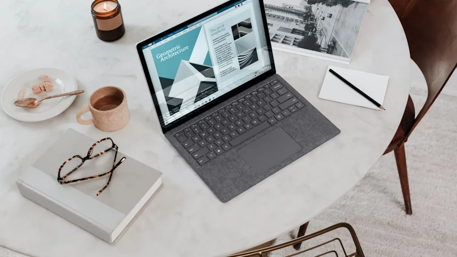slim portable computer lifestyle