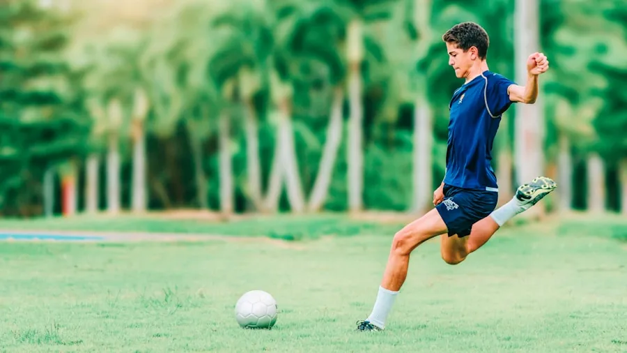 The %product_count% Best Soccer Cleats 4 Soccer player sprinting across field during match, demonstrating speed and agility in competitive play
