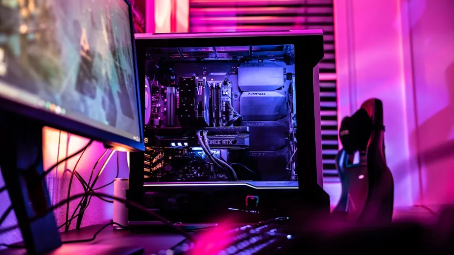 Someone carefully selecting PC components while planning a custom computer build budget