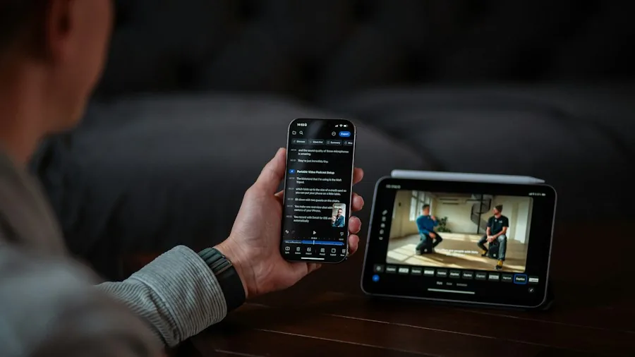 streaming on tablet mobile device