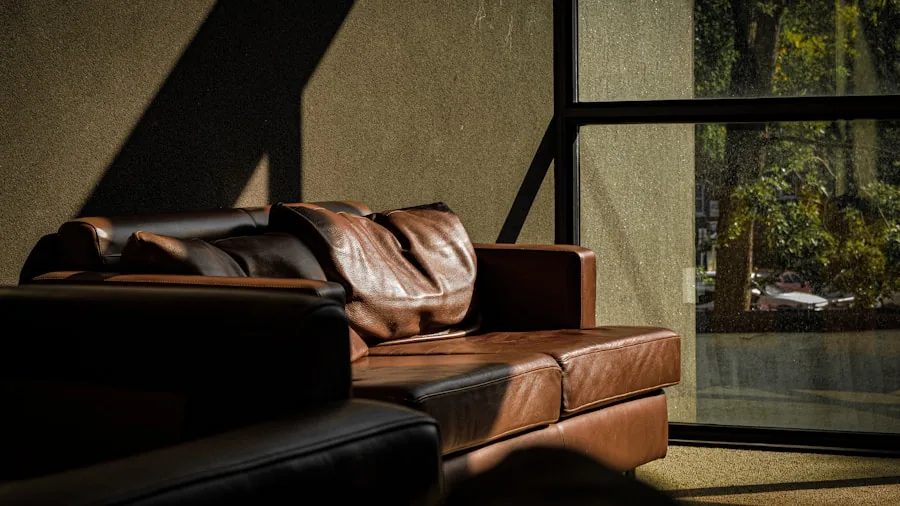 The %product_count% Best Leather Cleaners 3 Sunlight streaming through window onto leather couch showing UV damage and fading effects