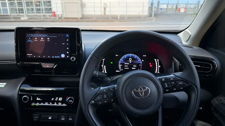 SUV interior dashboard touchscreen