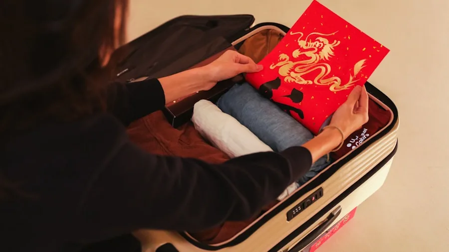The %product_count% Best Packing Cubes 6 Traveler organizing clothing and items into a suitcase while packing for a trip