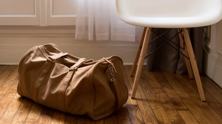 The %product_count% Best Packing Cubes 5 Traveler weighing luggage on scale to check weight limits before flight