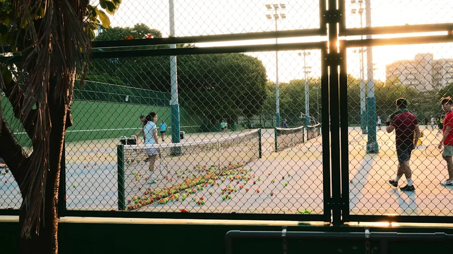 The %product_count% Best Pickleball Paddles for Beginners 6 Two people enjoying a casual pickleball game on an outdoor court on a sunny day