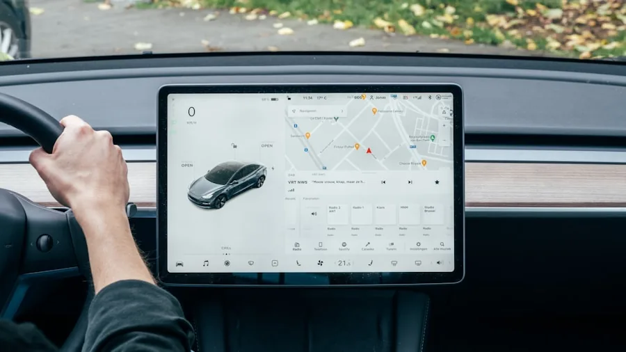 vehicle touchscreen dashboard technology