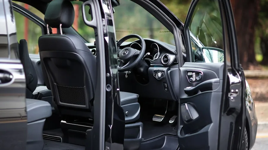 wide open car door accessible seating