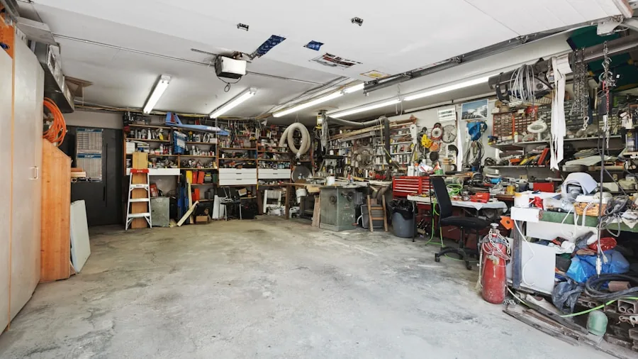 The %product_count% Best Jack Stands 4 Wide view of concrete garage floor with tools and equipment, emphasizing stable foundation and work surface