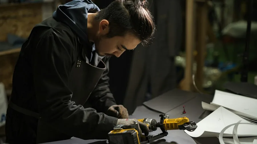 woman doing minor home repairs with lightweight power drill