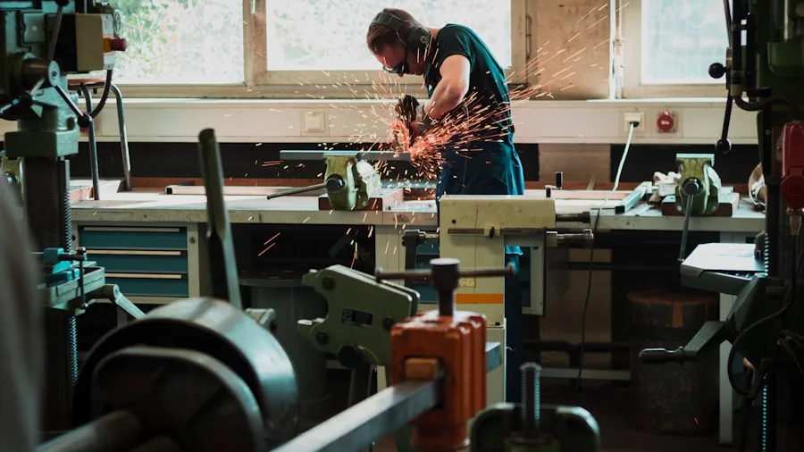 The %product_count% Best Jigsaws 3 Woodworker switching saw blades during a DIY project in a home workshop