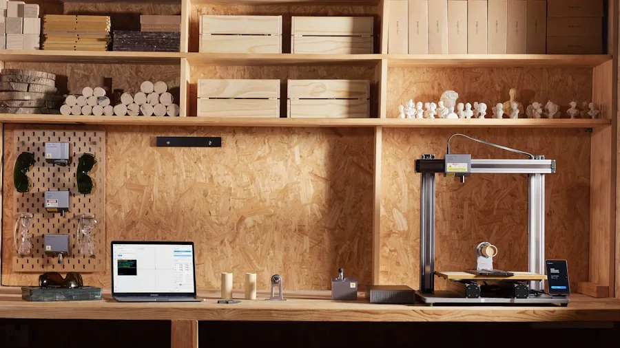woodworking studio with power tools