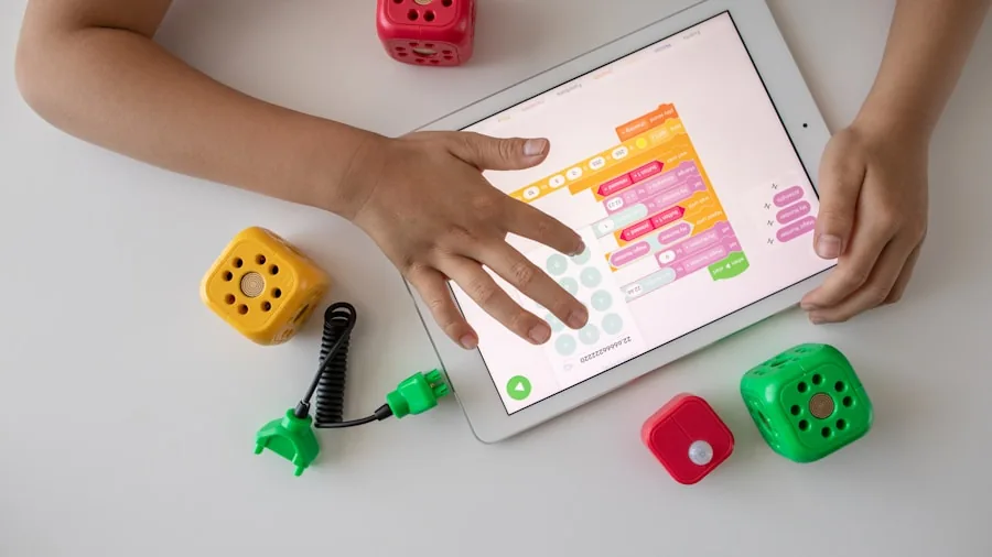 The %product_count% Best Kids Tablets 2 Young child holding digital tablet while learning, focused on screen with natural lighting